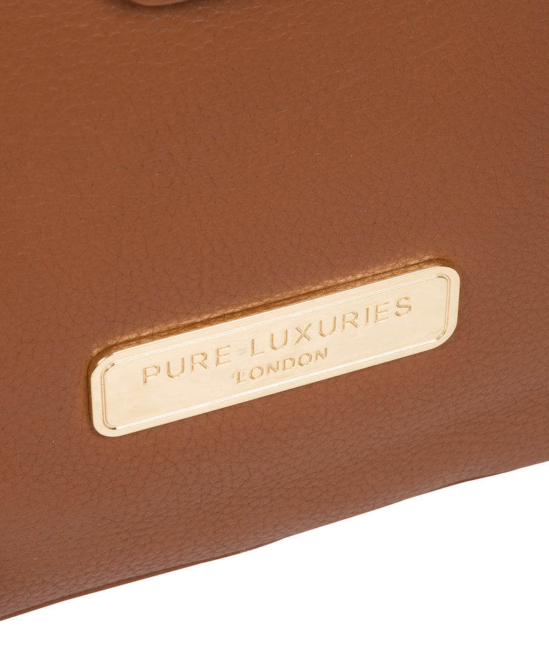 'Annabelle' Tan Leather Tote Bag image 6