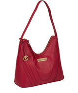 'Felicity' Berry Red Leather Shoulder Bag image 5