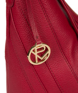 'Felicity' Berry Red Leather Shoulder Bag image 6