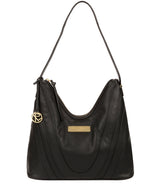'Felicity' Black Leather Shoulder Bag image 1