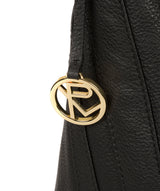 'Felicity' Black Leather Shoulder Bag image 6