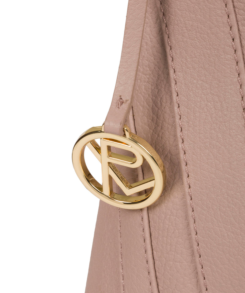 'Felicity' Blush Pink Leather Shoulder Bag image 6