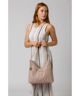 'Felicity' Blush Pink Leather Shoulder Bag image 2