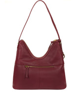 'Felicity' Pomegranate Leather Shoulder Bag image 3