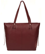 'Hampstead' Burgundy Leather Tote Bag image 3