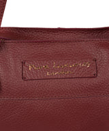 'Hampstead' Burgundy Leather Tote Bag Pure Luxuries London