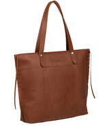 'Hampstead' Cognac Leather Tote Bag Pure Luxuries London