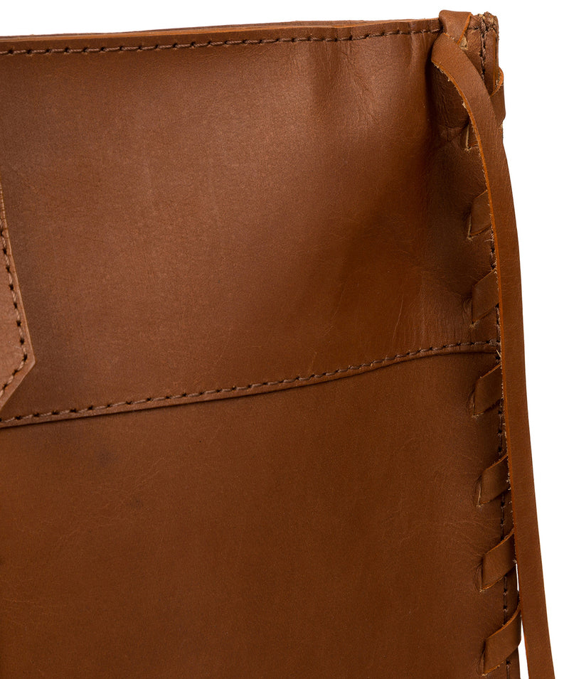 'Hampstead' Cognac Leather Tote Bag Pure Luxuries London