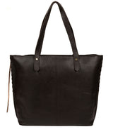 'Hampstead' Dark Brown Leather Tote Bag Pure Luxuries London