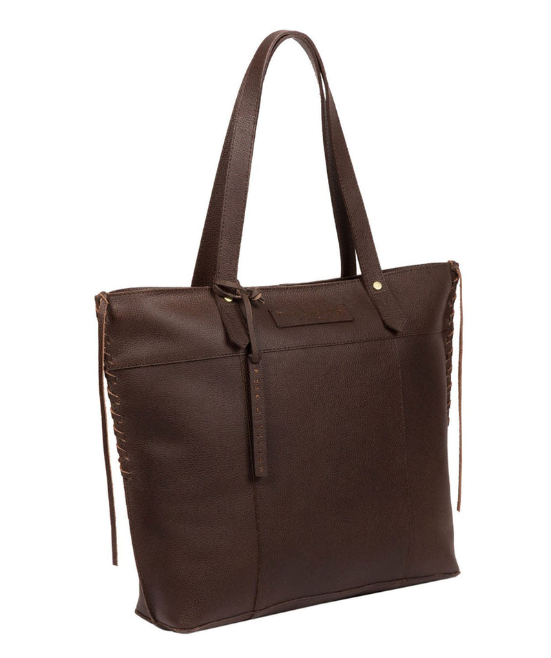 'Hampstead' Hickory Leather Tote Bag