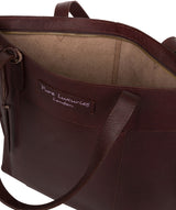 'Hampstead' Oxblood Leather Tote Bag Pure Luxuries London