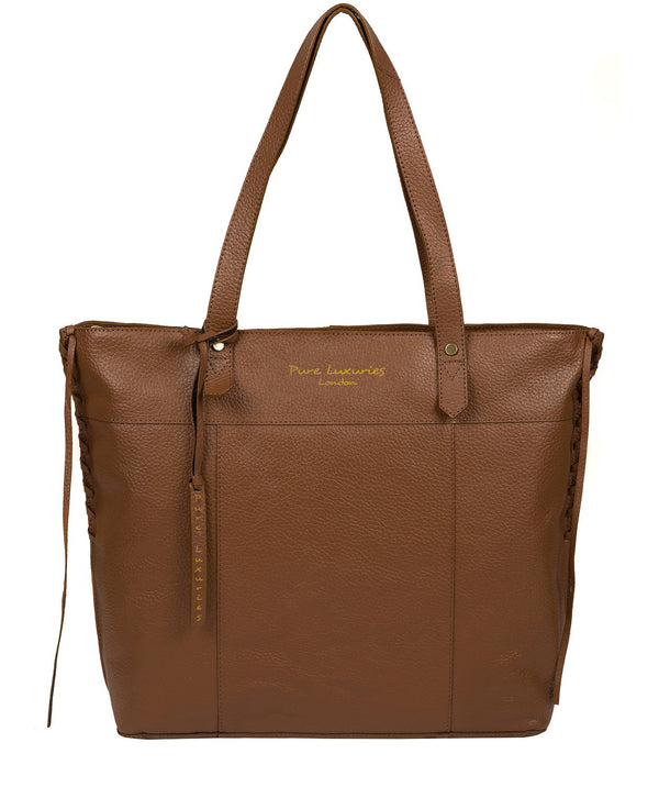 'Hampstead' Tan Leather Tote Bag
