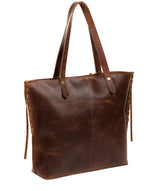 'Hampstead' Vintage Brown Leather Tote Bag Pure Luxuries London