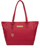 'Sophie' Berry Red Leather Tote Bag image 1