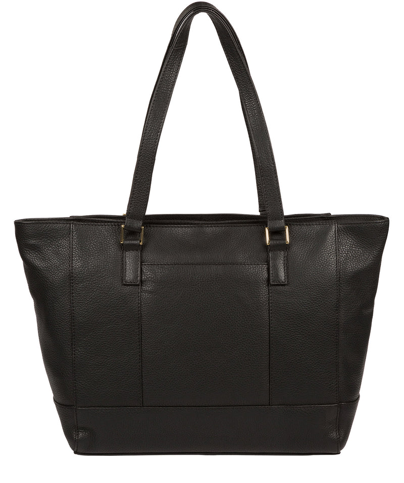 'Sophie' Black Leather Tote Bag image 3