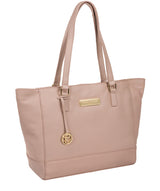 'Sophie' Blush Pink Leather Tote Bag image 5
