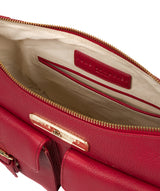 'Jenna' Berry Red Leather Shoulder Bag image 4