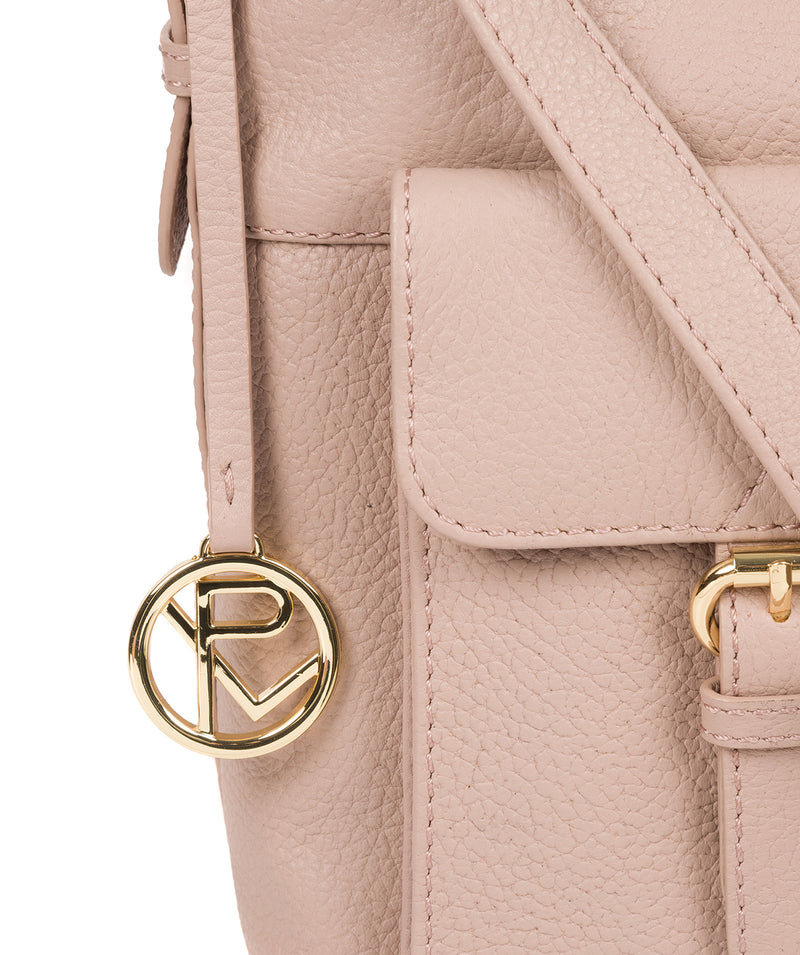 'Jenna' Blush Pink Leather Shoulder Bag image 6