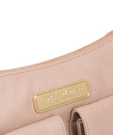 'Jenna' Blush Pink Leather Shoulder Bag image 7