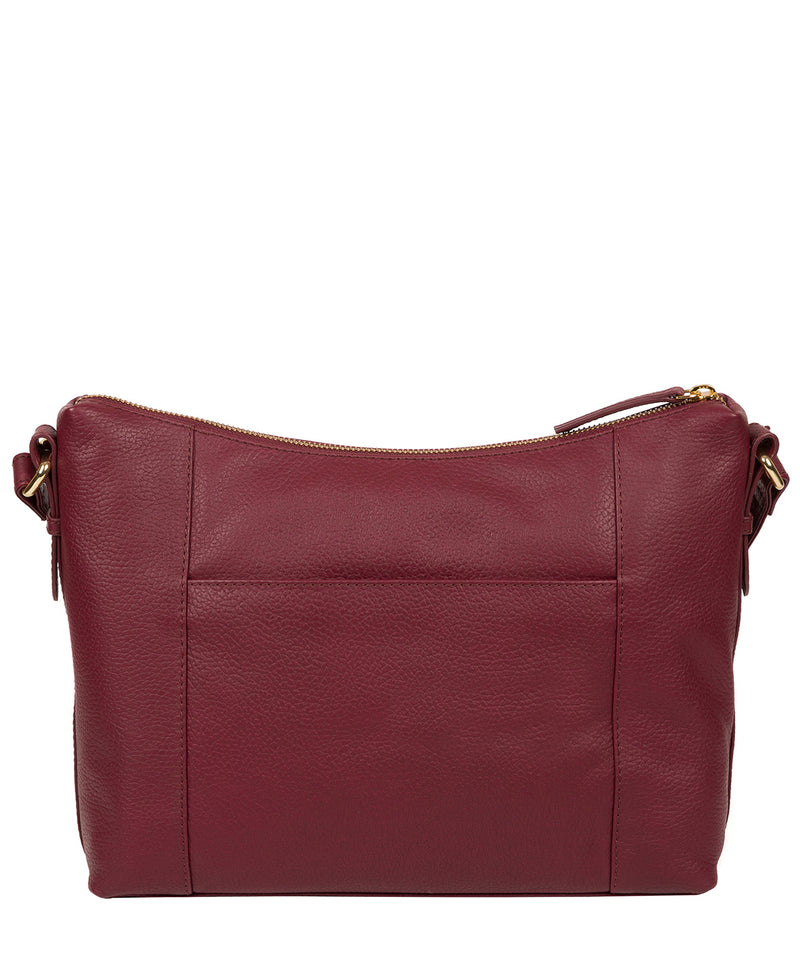 'Jenna' Pomegranate Leather Shoulder Bag image 3