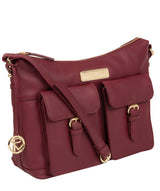 'Jenna' Pomegranate Leather Shoulder Bag image 5