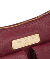 'Jenna' Pomegranate Leather Shoulder Bag image 7