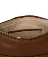 'Jenna' Tan Leather Shoulder Bag