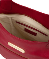 'Roxanne' Berry Red Leather Tote Bag image 4