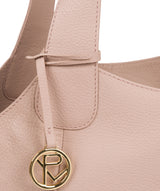 'Roxanne' Blush Pink Leather Tote Bag image 6
