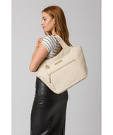 'Roxanne' Frappe Leather Tote Bag image 2