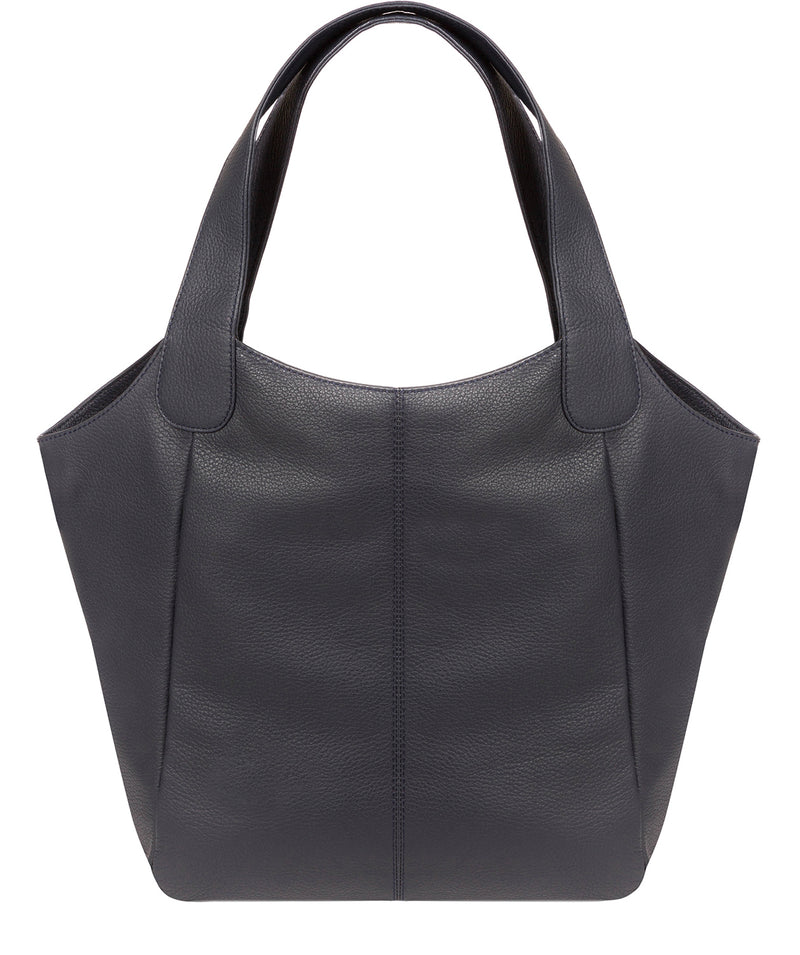 'Roxanne' Navy Leather Tote Bag image 3