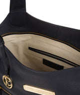 'Roxanne' Navy Leather Tote Bag image 4