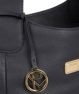 'Roxanne' Navy Leather Tote Bag image 6