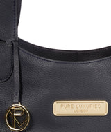 'Roxanne' Navy Leather Tote Bag image 7