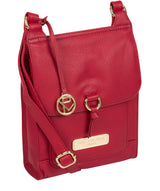 'Naomi' Berry Red Leather Cross Body Bag image 5