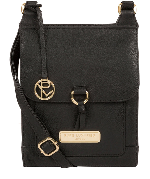 'Naomi' Black Leather Cross Body Bag image 1