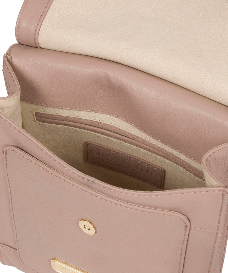 'Naomi' Blush Pink Leather Cross Body Bag image 4