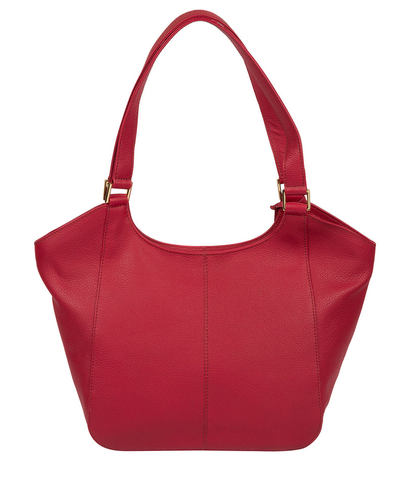 'Grace' Berry Red Leather Tote Bag image 3