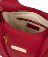 'Grace' Berry Red Leather Tote Bag image 4