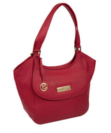 'Grace' Berry Red Leather Tote Bag image 5