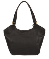 'Grace' Black Leather Tote Bag image 3