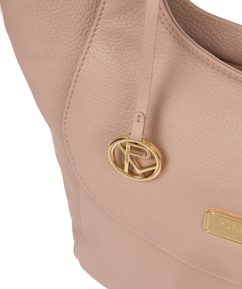 'Grace' Blush Pink Leather Tote Bag image 6