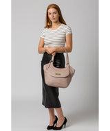 'Grace' Blush Pink Leather Tote Bag image 2