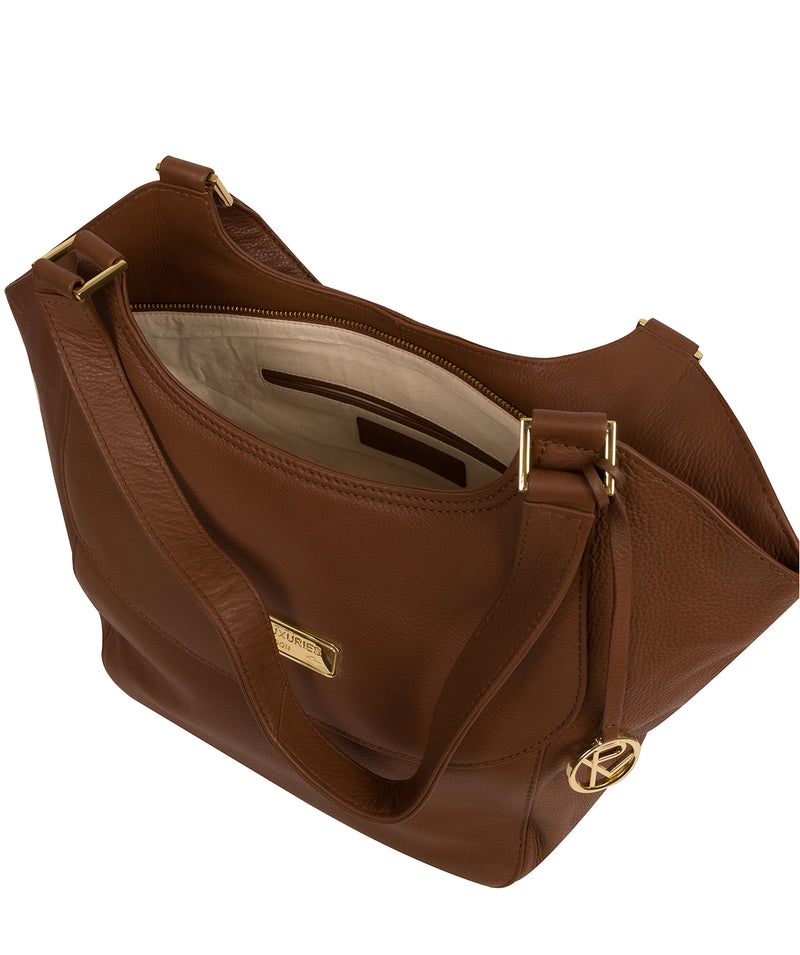 'Grace' Tan Leather Tote Bag