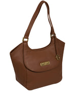 'Grace' Tan Leather Tote Bag