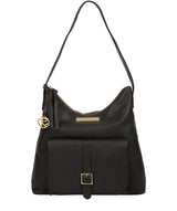 'Imogen' Black Leather Shoulder Bag image 1