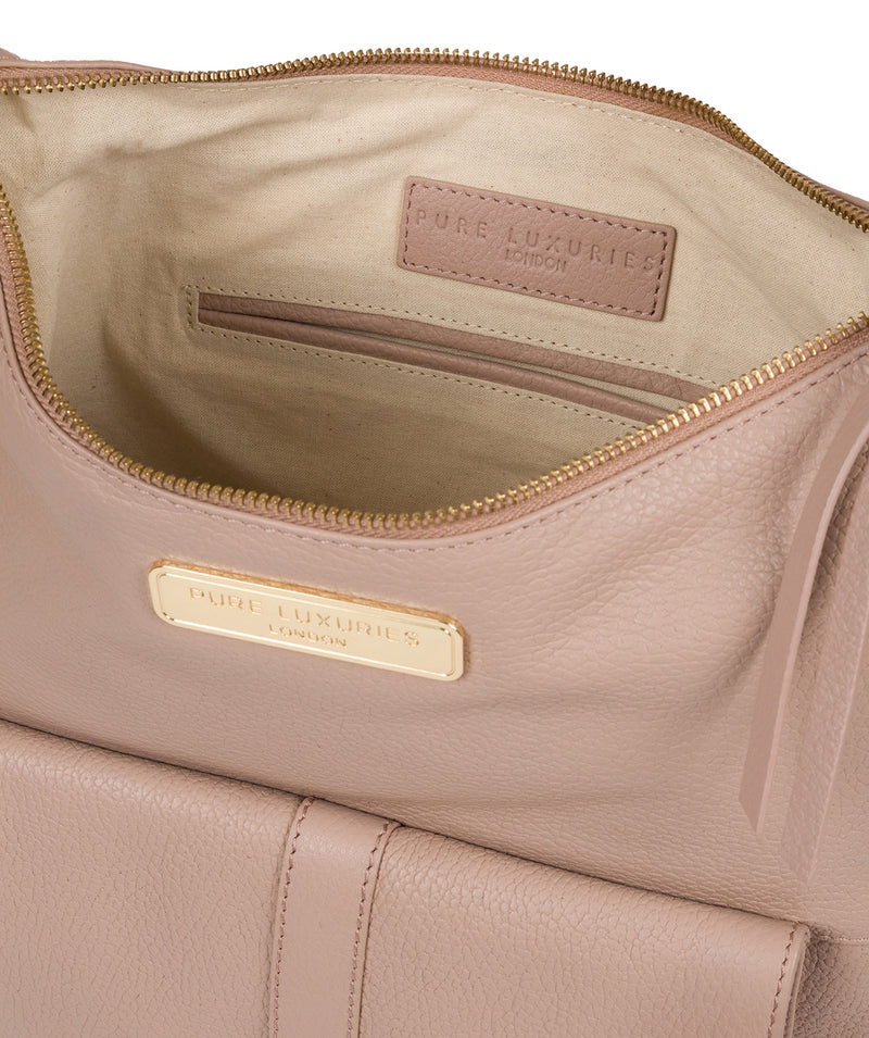 'Imogen' Blush Pink Leather Shoulder Bag image 4