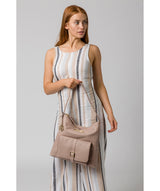 'Imogen' Blush Pink Leather Shoulder Bag image 2