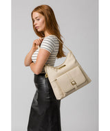 'Imogen' Frappe Leather Shoulder Bag image 2