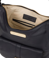 'Imogen' Navy Leather Shoulder Bag image 4